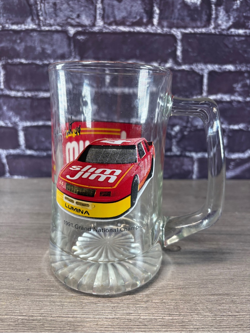 Vintage 1991 Bobby Labonte Slim Jim Beer Mug